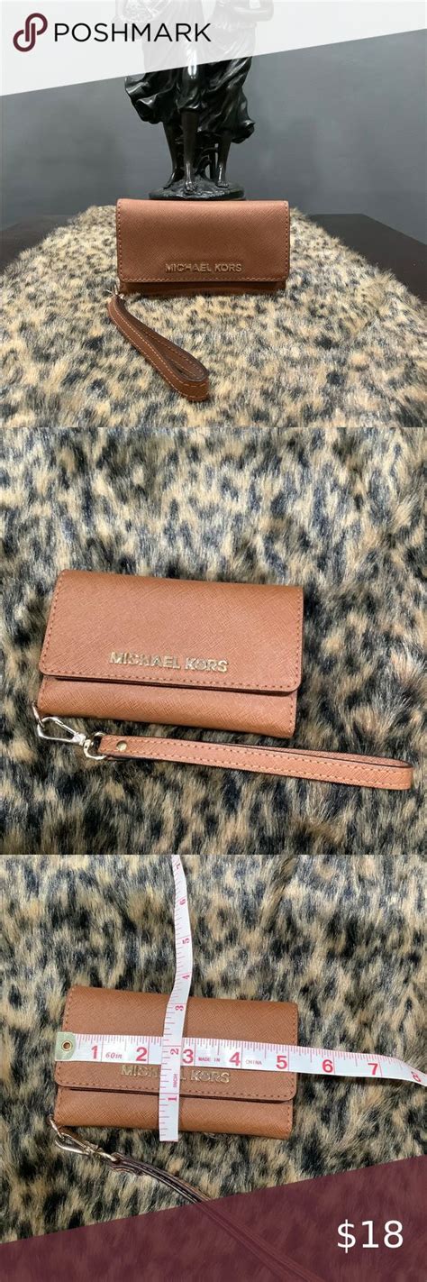 michael kors phone wallet case|michael kors wallet real.